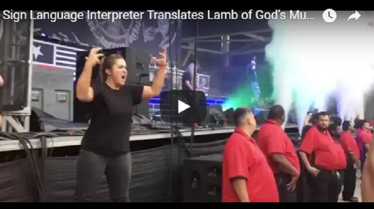YOUTUBE Lamb of Lord, l'heavy metal nella lingua dei segni