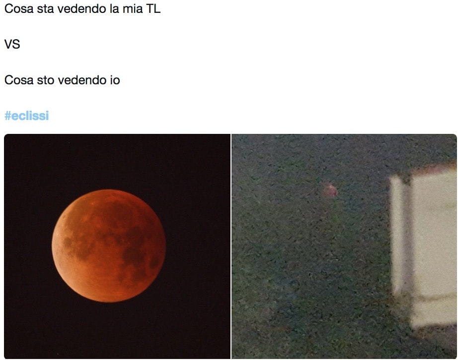 Luna rossa, i delusi sui social: "Lunadown", "eclissene"