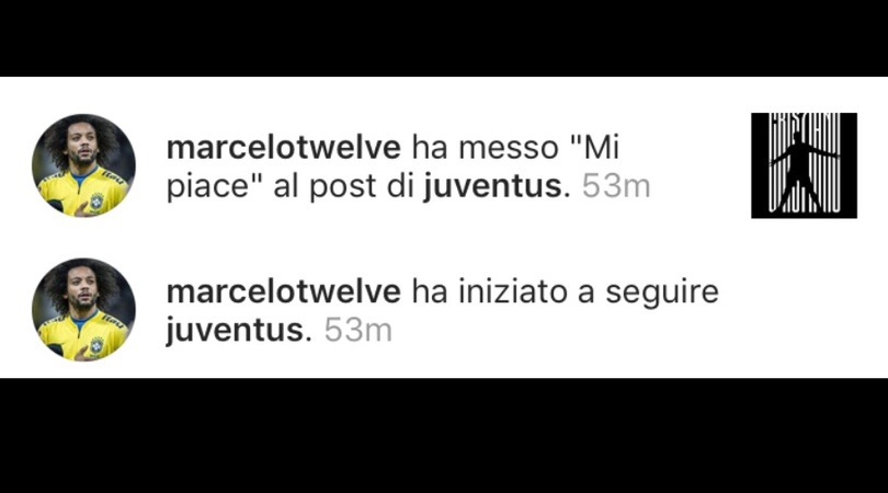 Cristiano Ronaldo alla Juventus, Marcelo mette "like". E' il prossimo colpo di mercato?