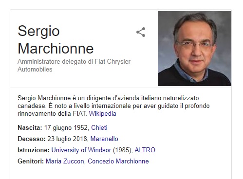 sergio marchionne morto