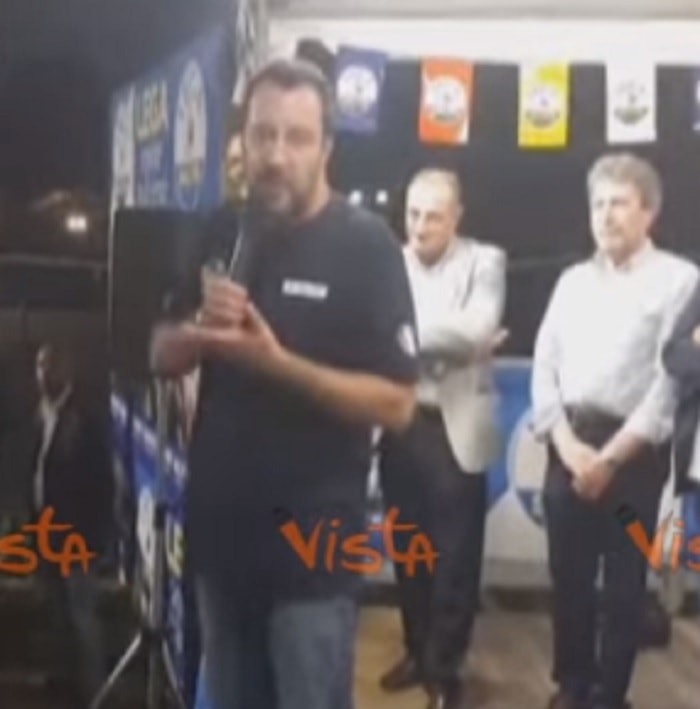 Salvini alla finale dei mondiali