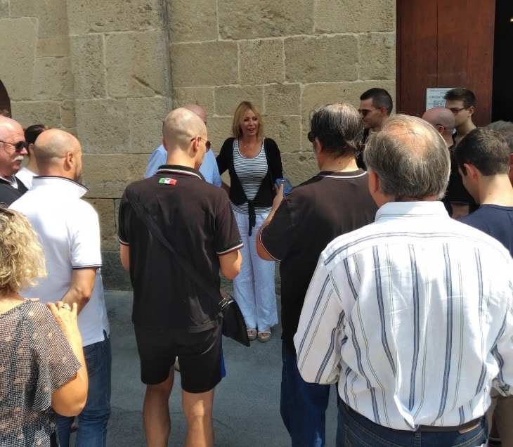 Alessandra Mussolini a Predappio per l'anniversario della nascita del Duce