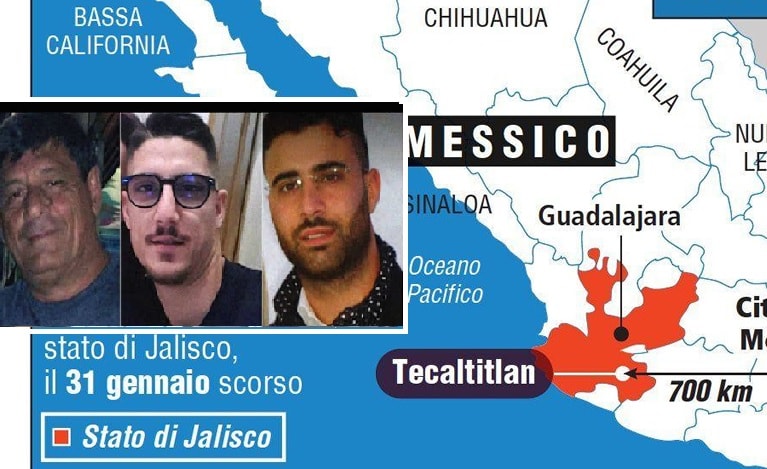 Messico, omicidio del sindaco di Tecalitlan legato alla scomparsa dei tre napoletani