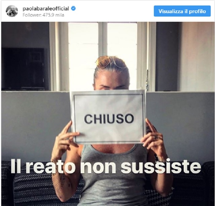 Paola Barale su Instagram
