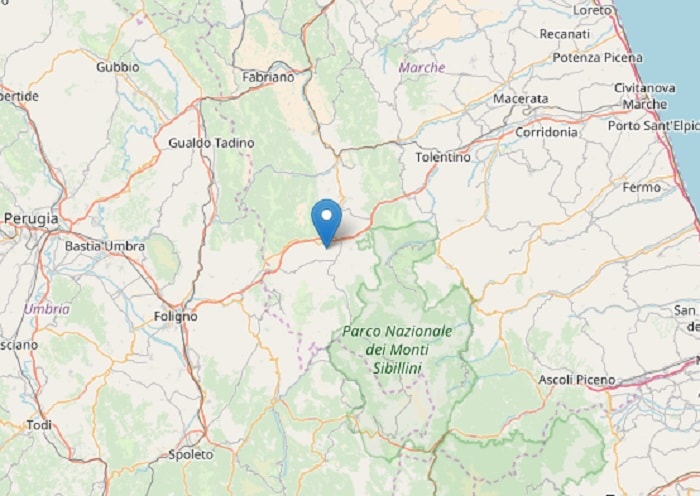 Terremoto a Pieve Torina (Macerata), sentito da Foligno fino alla costa adriatica