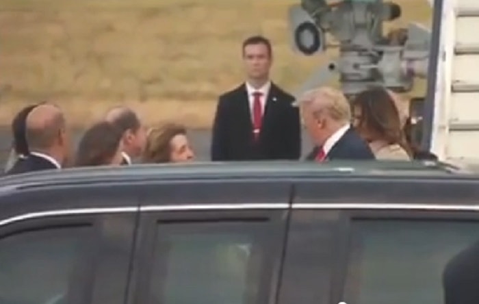 Trump arriva in Belgio