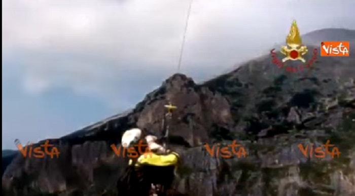 Vigili del fuoco in azione