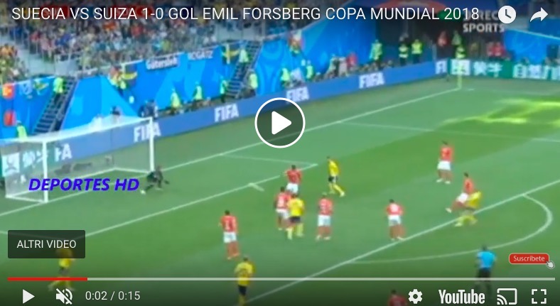 Mondiali 2018, Svezia ai quarti: 1-0 alla Svizzera, gol di Forsberg (HIGHLIGHTS e PAGELLE)