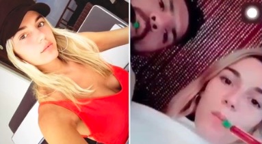 Sergio Aguero fuma narghilé con Lola Magnin, è bufera sui social