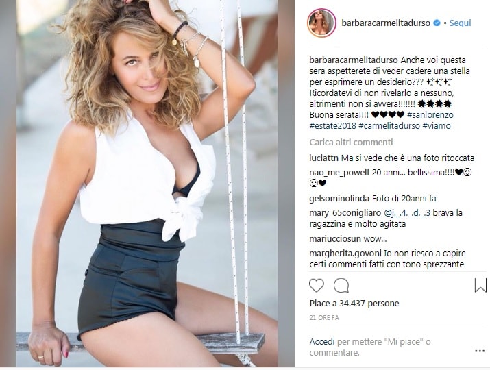Barbara D'Urso appare così a 61 anni