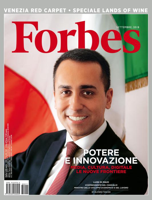 Di Maio sulla copertina di Forbes, fotografato da Oliviero Toscani. Prima che il Ponte...