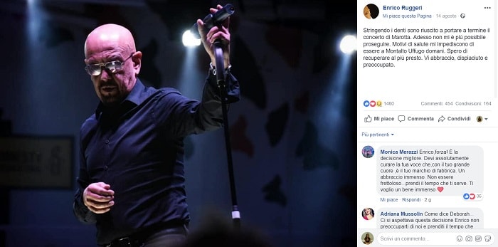 Enrico Ruggeri Facebook