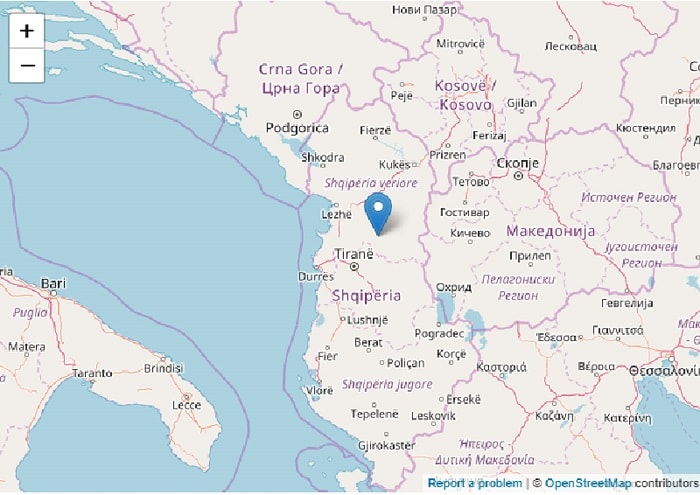 Terremoto Albania