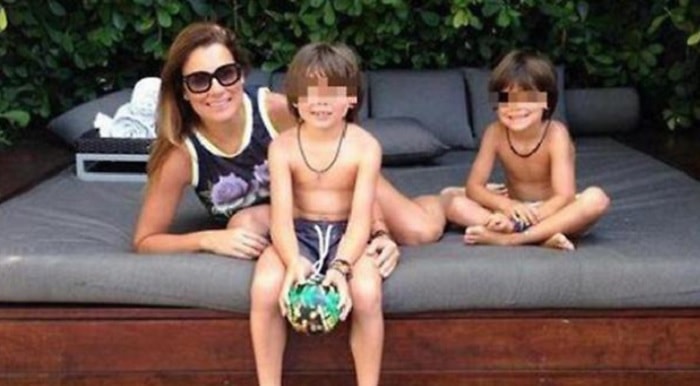 Alena Seredova con i figli