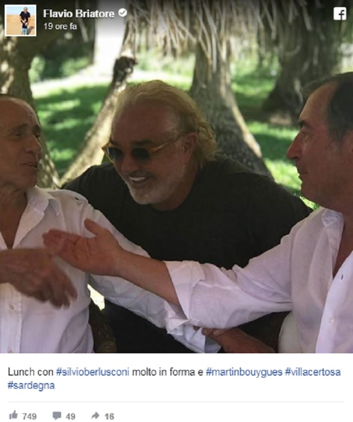 Flavio Briatore twitta FOTO con Berlusconi: "Sta molto in forma" 3