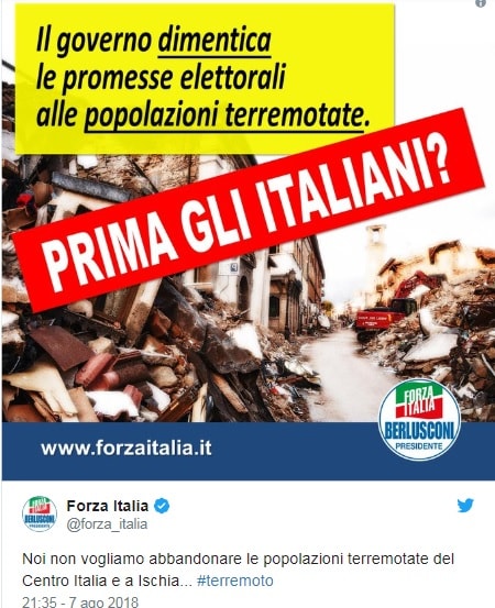 Forza Italia ironizza sulla Lega