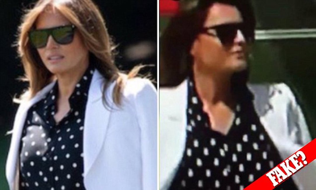 Melania Trump ha una sosia? Gli indizi dei complottisti: in visita con Trump una controfigura
