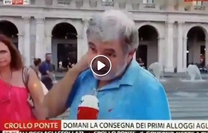 Giornalista Sky: "Lei è genovese?". Marco Bucci: "Sono il sindaco..." VIDEO gaffe