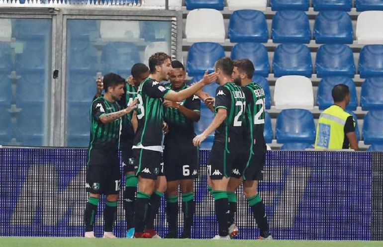 Sassuolo-Empoli 3-1, i neroverdi momentaneamente al secondo posto (foto Ansa)