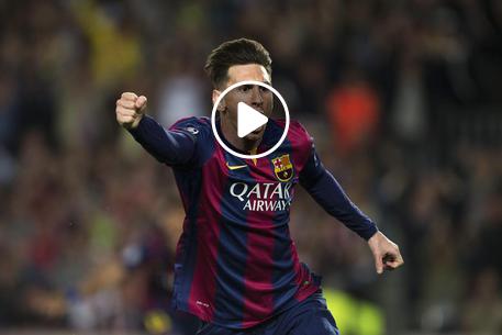 Barcellona-Psv 4-0 highlights, Messi subito una tripletta. Umtiti espulso