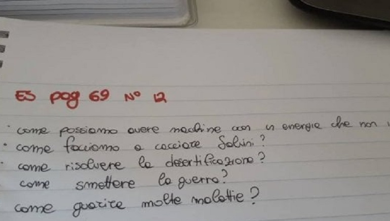 Bologna, la Lega denuncia: in un compito di italiano si chiede: "Come facciamo a cacciare Salvini?"