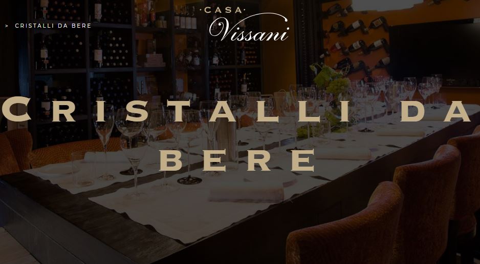 "Cristalli da bere": degusta al calice i migliori vini di Casa Vissani