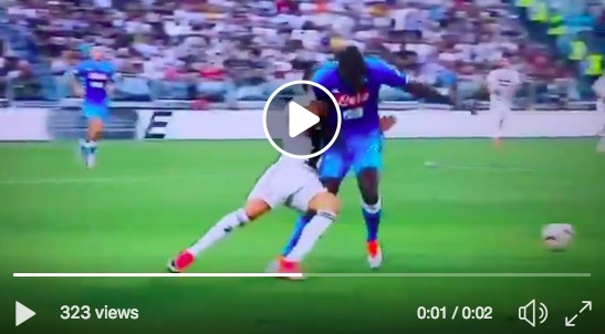 Cristiano Ronaldo assist e dribbling in Juventus-Napoli, primo tempo da fenomeno
