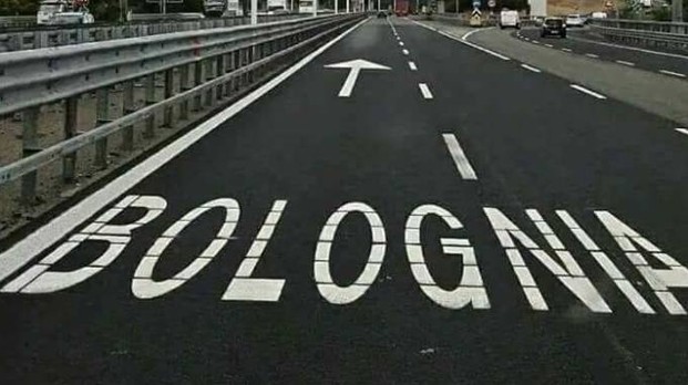 bolognia tangenziale scritta