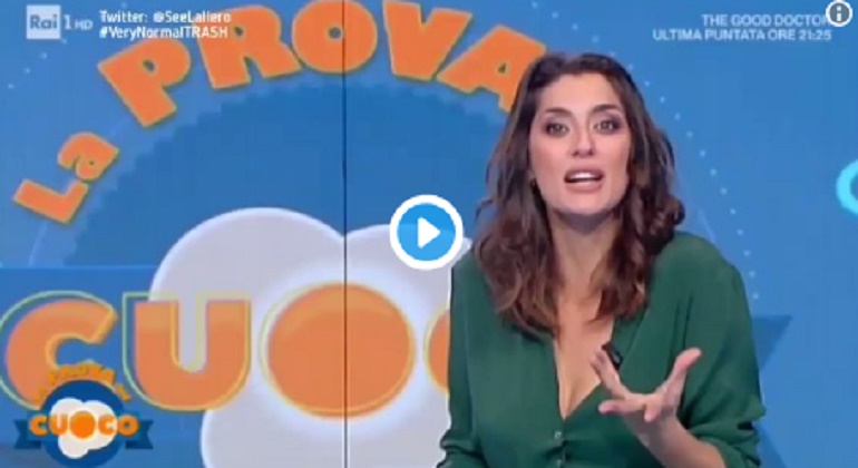 La Prova del Cuoco, Elisa Isoardi chiama Amadeus in studio ma lui è.. in bagno