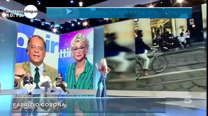 Fabrizio Corona, telefonata in diretta a Mattino Cinque: Nina Moric, Zoe Cristofoli, Silvia Provvedi...