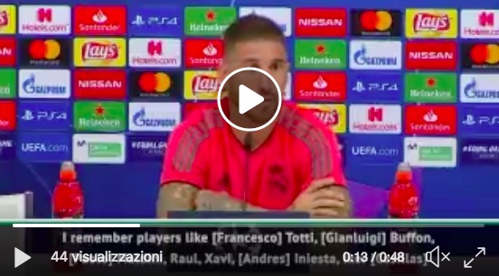 Sergio Ramos: "Griezmann vuole il Pallone d'oro? Ma se non lo hanno vinto Totti e Buffon..."