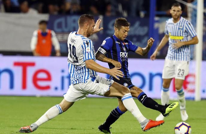 Spal-Atalanta 2-0. Doppietta dell'ex Petagna. Ferraresi volano al secondo posto (foto Ansa)