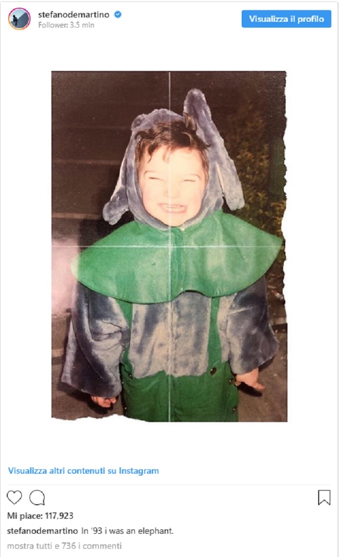 Stefano De Martino foto bambino
