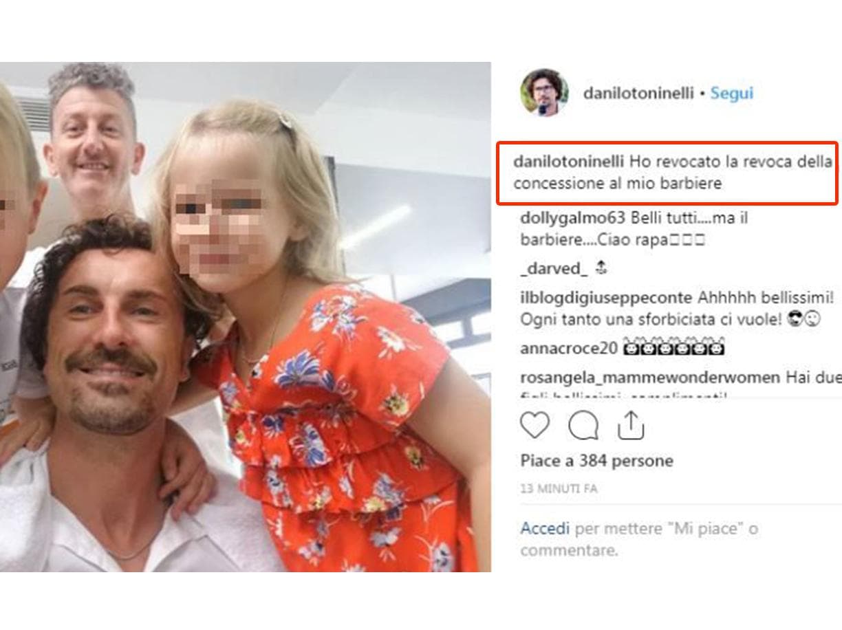 Toninelli, gaffe su Instagram: "Tolgo la concessione al mio barbiere"e3
