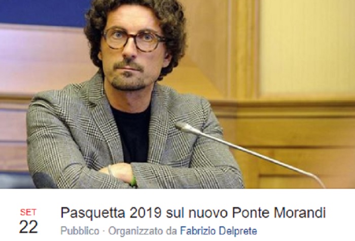 Ponte Morandi, Toninelli: "Ci si potrà anche mangiare". E su Fb parte l'evento per farci Pasquetta