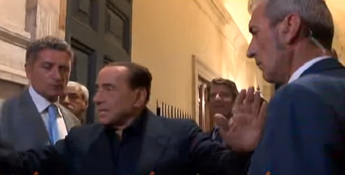 berlsuconi Palazzo Grazioli giornalisti