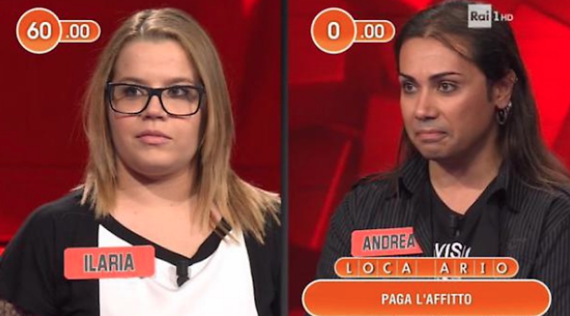 L'Eredità gaffe: "Chi paga l'affitto?". Non bastano 60 secondi e una sola lettera mancante