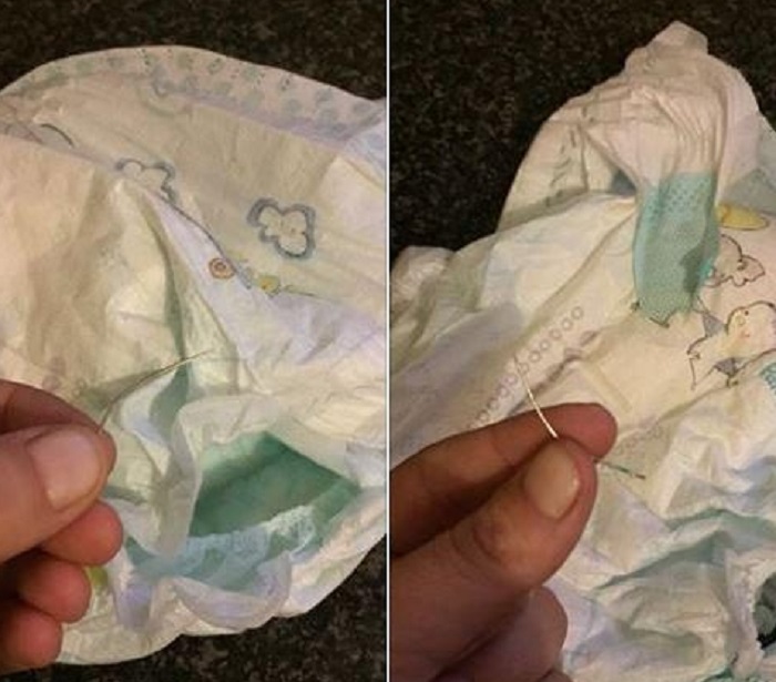 Mamma trova ago nei pannolini Pampers2