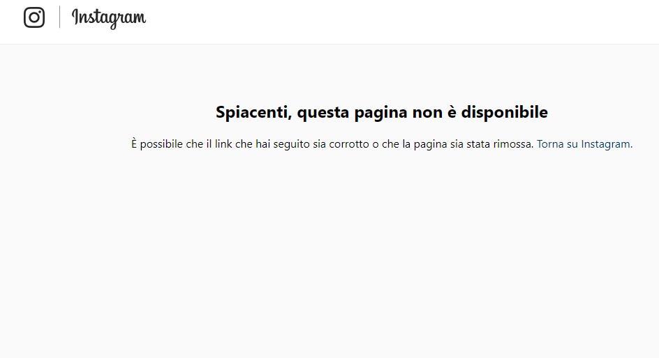 Fedez ha cancellato il profilo Instagram? Pagina non trovata