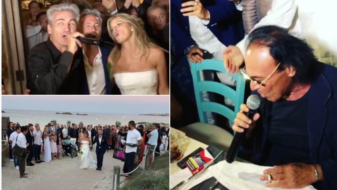 Formentera, alle nozze di Ferdinando Salzano karaoke vip: dai Pooh al duo D'Alessio-Tatangelo