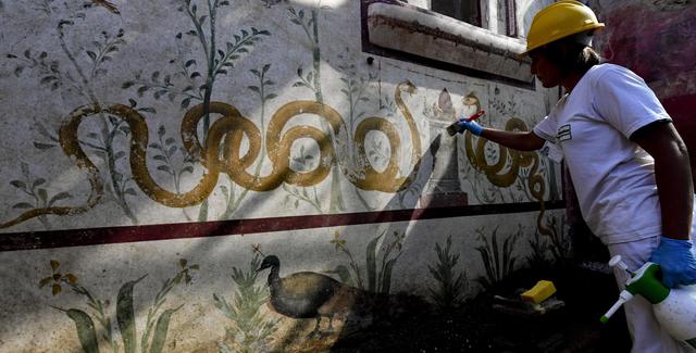 Pompei, le prime foto del giardino incantato, ultimo tesoro della città sepolta