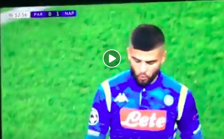 Psg-Napoli, Insigne esce per infortunio (VIDEO): ha ricevuto colpo allo sterno