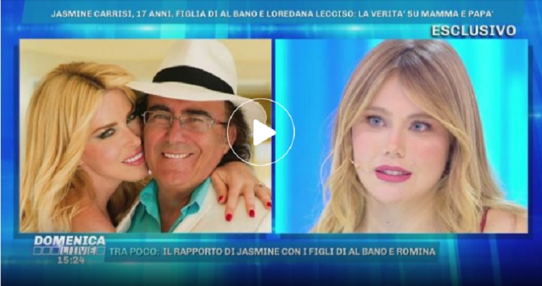 Domenica Live, Jasmine Carrisi per la prima volta in Tv: "Ecco cosa voglio fare da grande"