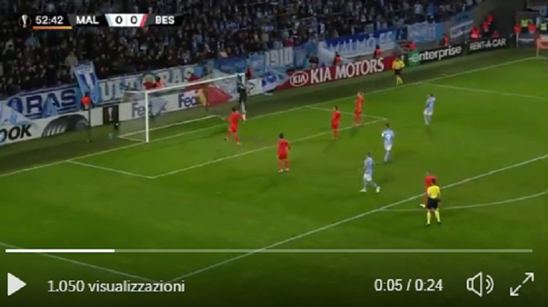 Loris Karius, altra papera in Europa per l'ex portiere del Liverpool VIDEO