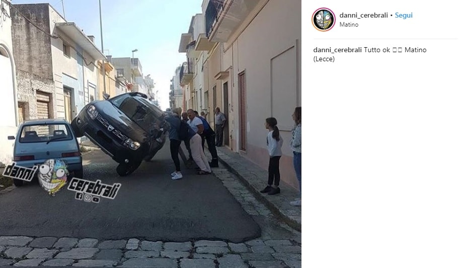 Matino Lecce suv su auto