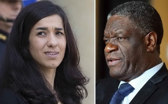 Premio Nobel per la Pace 2018 a Nadia Murad e Denis Mukwege. L'impegno contro gli stupri