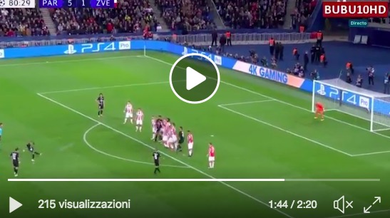 Psg-Stella Rossa 6-1 highlights, Neymar tripletta e punizioni da applausi