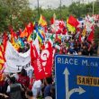 Secondo le stime sono stati tra 4mila e 5mila i manifestanti a Riace