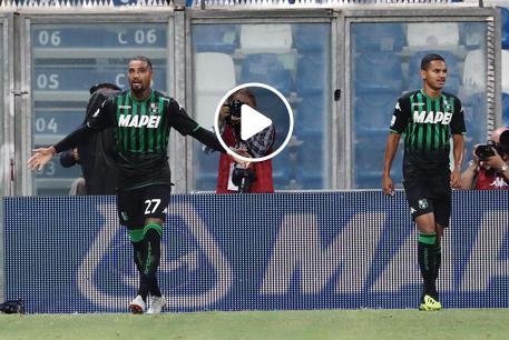 Sassuolo-Bologna 2-2 highlights e pagelle, Boateng gol decisivo