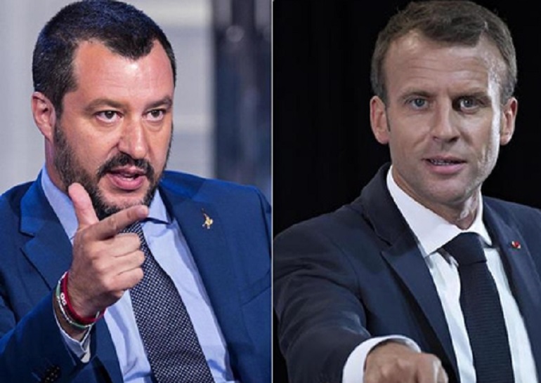Salvini vs Macron, in Europa vedono così il match, elezioni europee 2019 (foto Ansa)